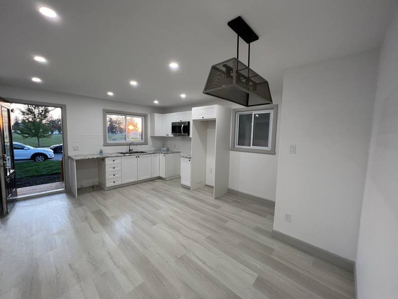 Finished living space in the duplex